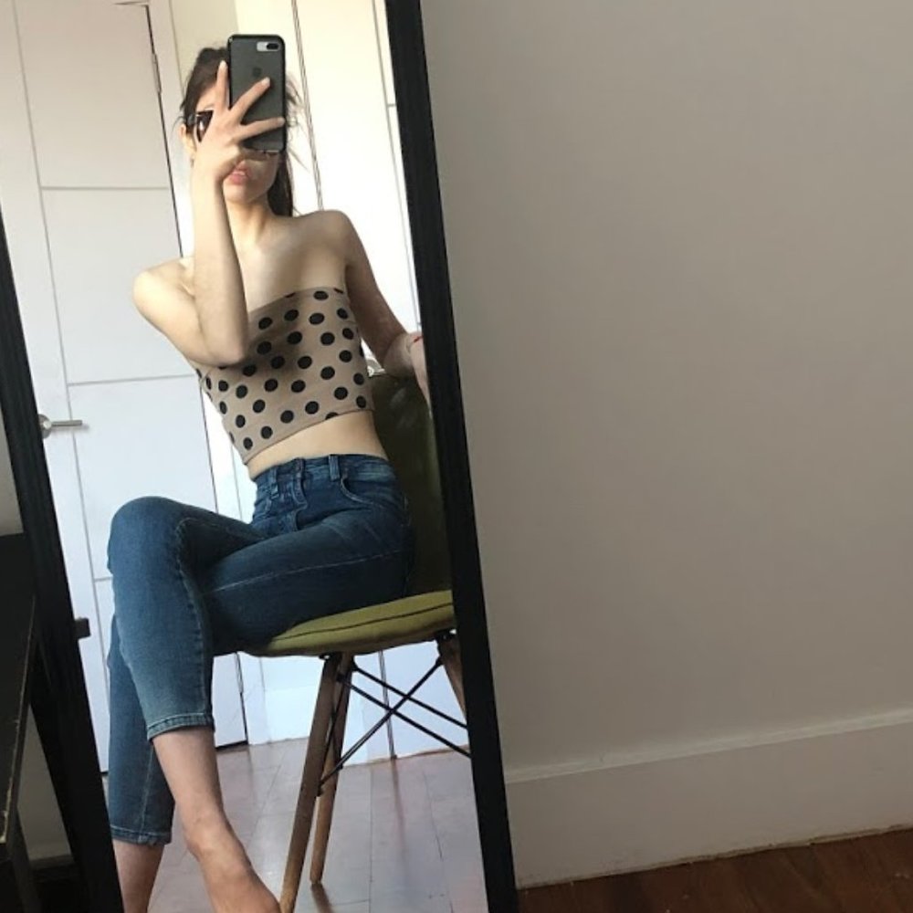 Polka dot bandeau